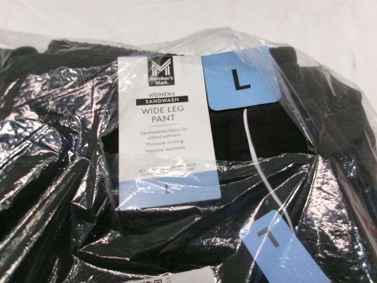 LADIES' WIDE LEG PANTS, SIZE LARGE