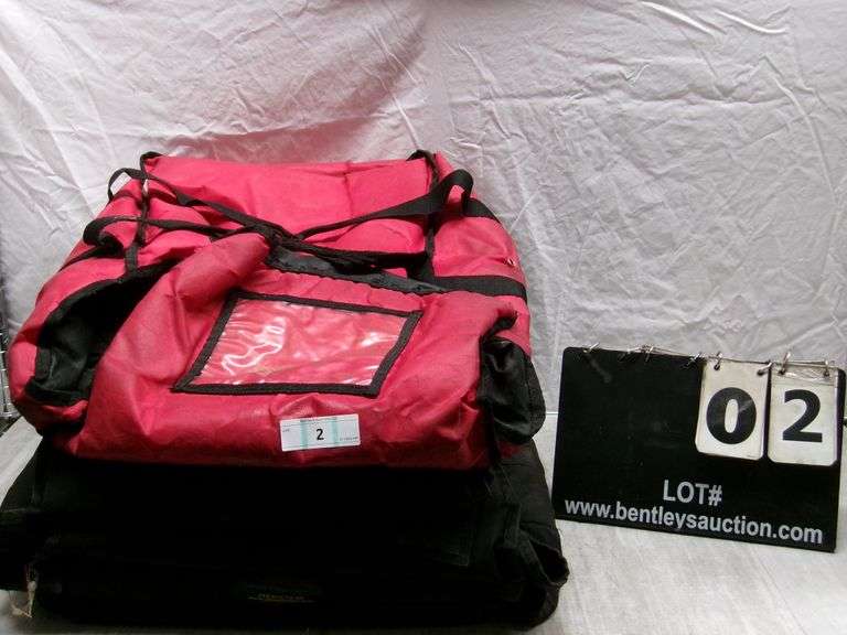 4: DELIVERY PIZZA BAGS, 4 X MONEY