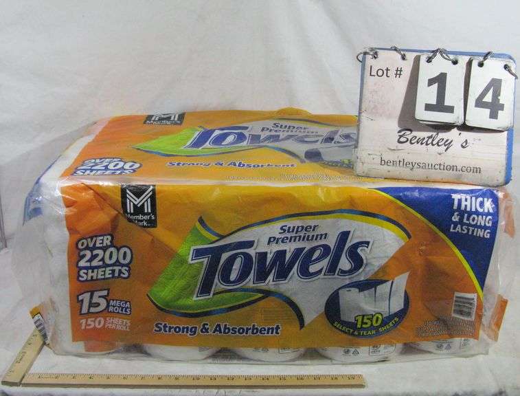 15 MEGA ROLLS SUPER PREMIUM PAPER TOWELS