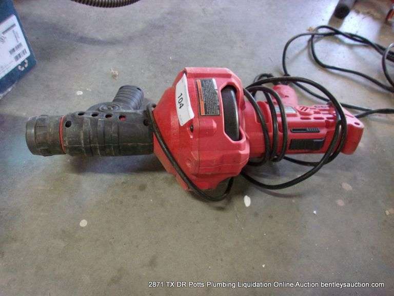 BAUER SELF FEEDING HANDHELD DRAIN CLEANER - NO CABLE