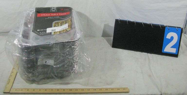 36-PACK STEAM TABLE PANS - HALF SIZE
