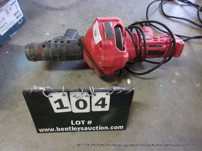 BAUER SELF FEEDING HANDHELD DRAIN CLEANER - NO CABLE