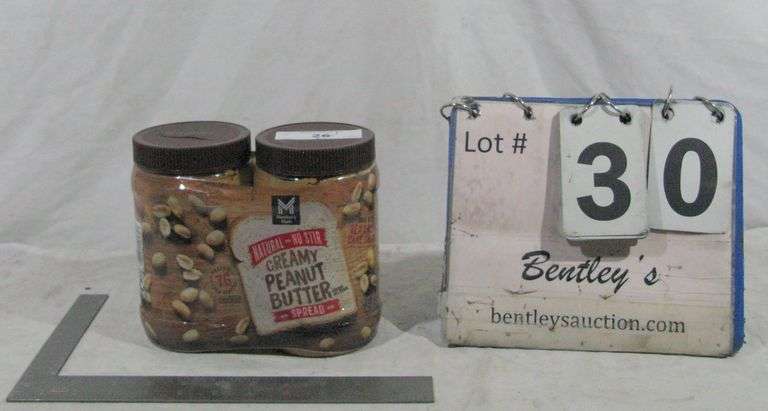 (2) MM CREAMY PEANUT BUTTER 8 OZ JARS