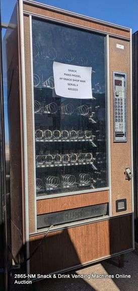 AP SNACK SHOP SNACK MACHINE, S/N: 6053223