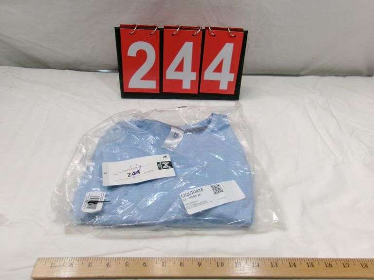 MEN'S BLUE ACTIVE TEE, SIZE SMALL