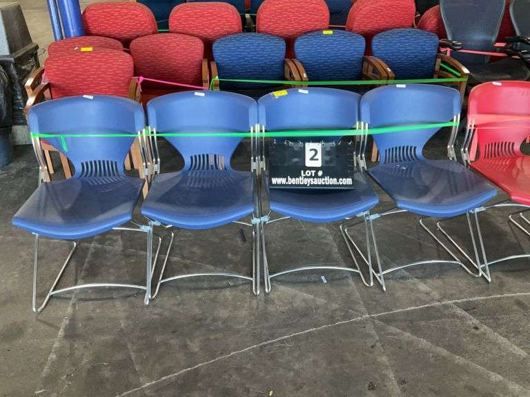 HON MODEL: FLEX01 83 OLSON STACKER CHAIR - NAVY POLYMER SEAT (4X MONEY)