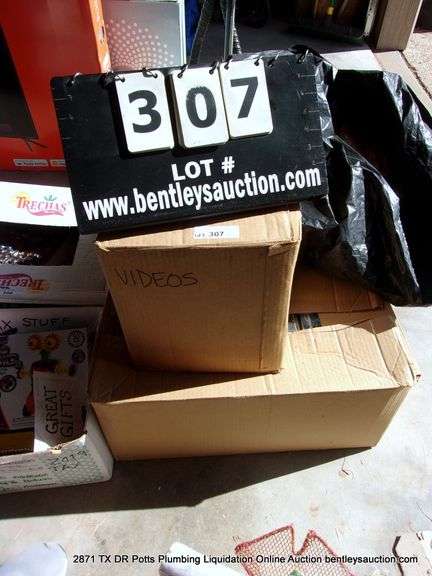 LOT: (2) BOXES OF CD'S AND DVD'S