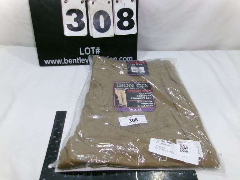 IRON CO TAN MEN'S PANTS, SIZE 36X32