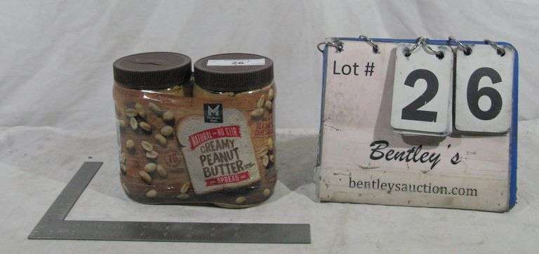 (2) MM CREAMY PEANUT BUTTER 8 OZ JARS