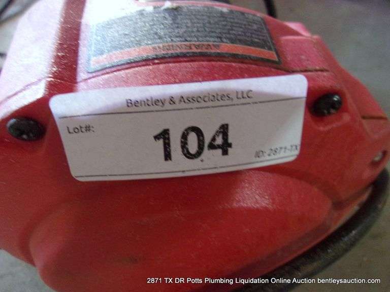 BAUER SELF FEEDING HANDHELD DRAIN CLEANER - NO CABLE