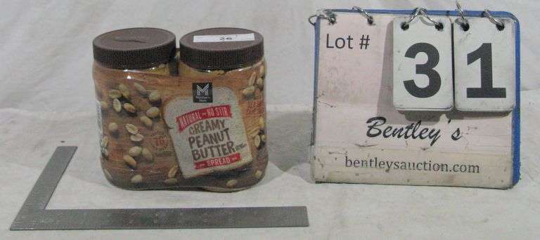 (2) MM CREAMY PEANUT BUTTER 8 OZ JARS