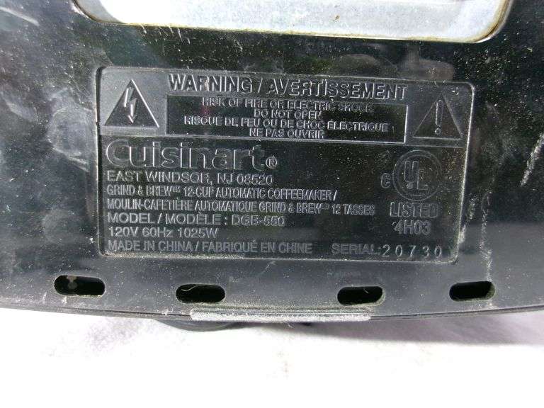 CUISINART COFFEE POT