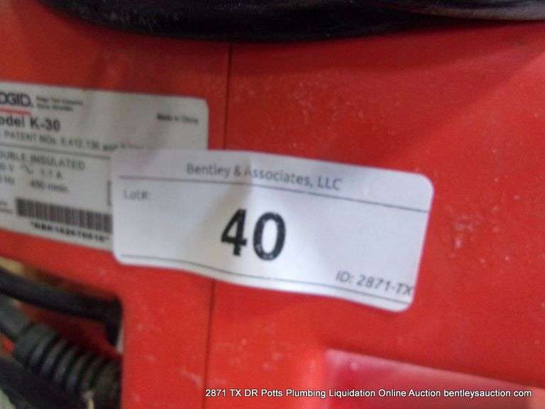 RIDGID SINK MACHINE MODEL: K-30