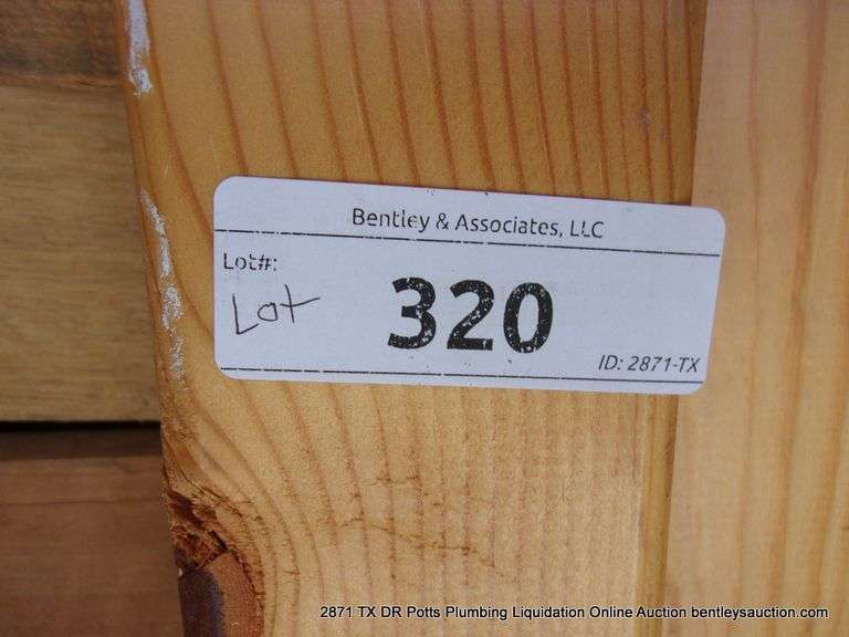 LOT: WOOD RACK, SHOWER SHELF, MOTION ACTIVATED SECURITY LIGHT, MOUSE POISON, BRICKS