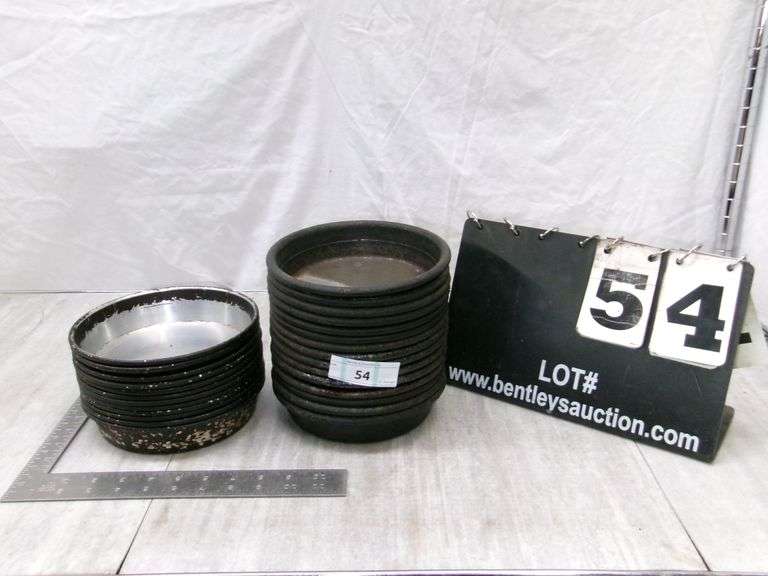 STACK OF SMALL STOVE DRUM COVERS, 27 QTY