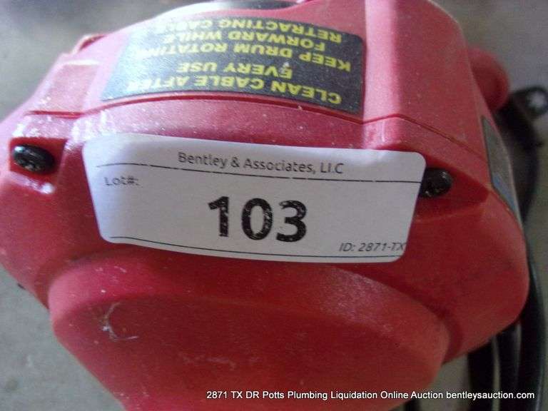 BAUER SELF FEEDING HANDHELD DRAIN CLEANER