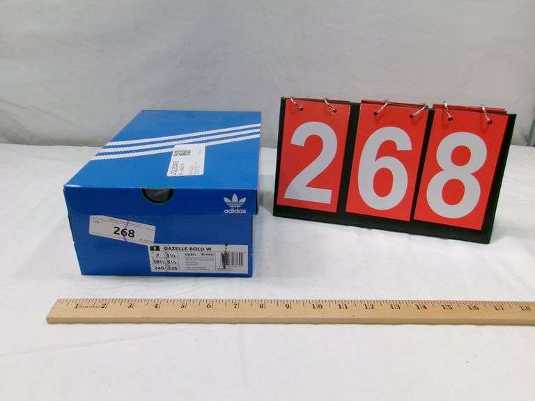 ADIDAS GAZELLE BOLD, SIZE 7