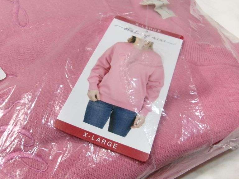 PINK WOMEN'S PULLOVER, SIZE XL