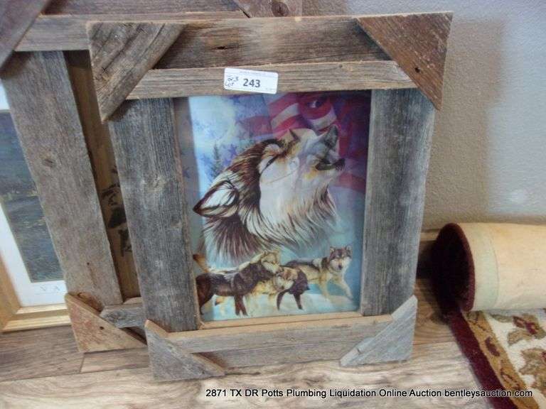 LOT: (3) WOODEN FRAMED PHOTOS