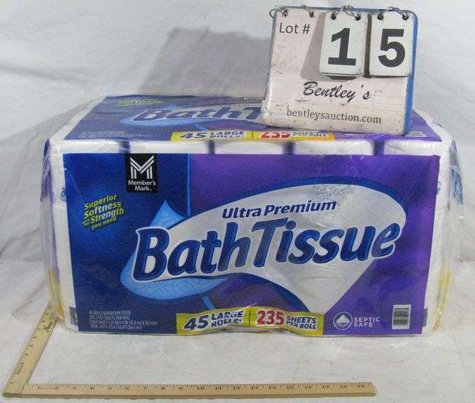 45 LARGE ROLLS ULTRA PREMIUM BATH TISSUE