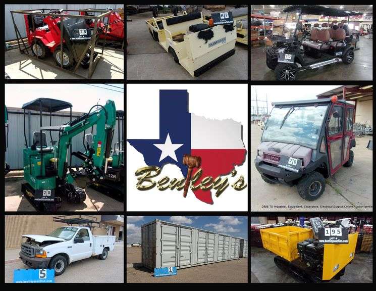 2806-TX Industrial, Equipment, Excavators, Electrical Surplus Online Auction