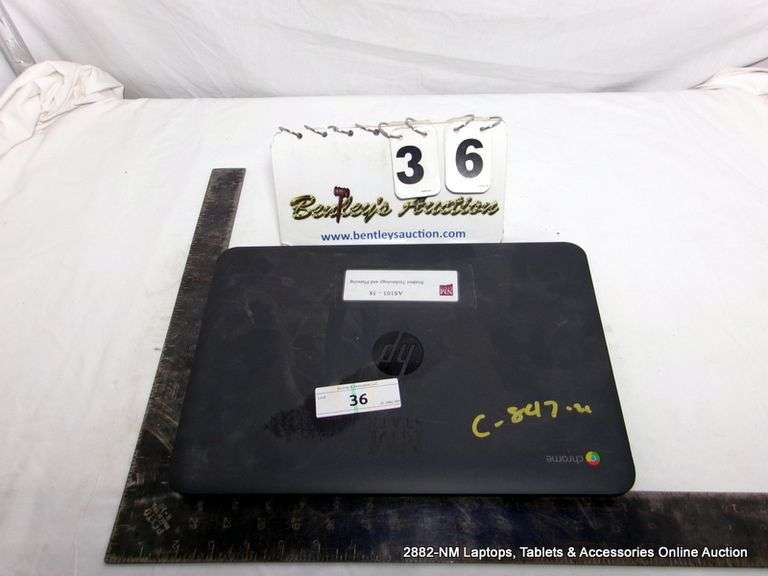 HP CHROME BOOK 14 INTEL INSIDE - MISSING SCREWS, NO CORD