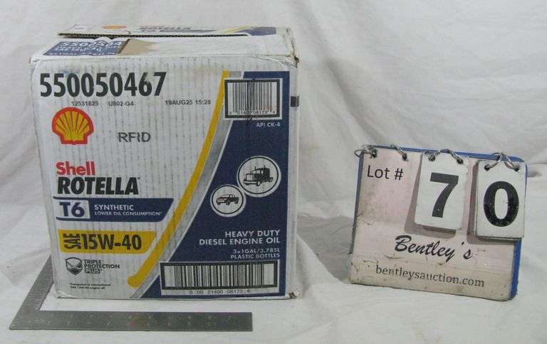 BOX: ROTELLA T6 SAE 15W-40 HEAVY DUTY DIESEL ENGINE OIL