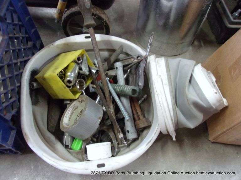 BOWL: SOCKETS, WRENCHES, DUCK TAPE, SCREWDRIVERS, ETC