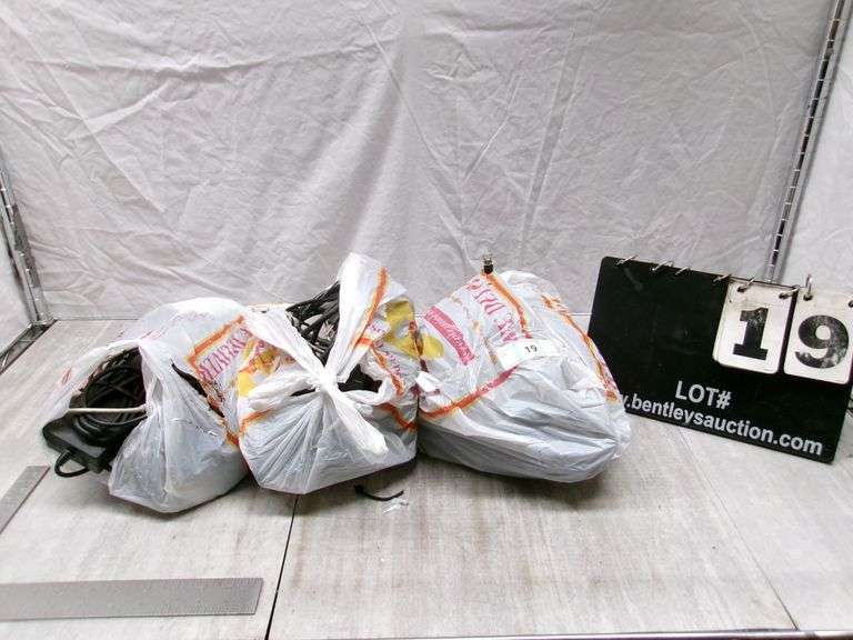 BAGS WITH ASSORTED POWER CORDS