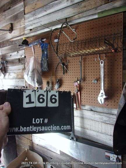 CONTENTS OF BOARD: COMBINATION WRENCHES, CRESCENT WRENCHES, SCREWDRIVERS