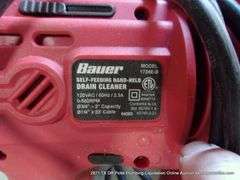BAUER SELF FEEDING HANDHELD DRAIN CLEANER - NO CABLE