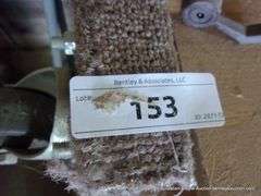 LOT: 4-WHEEL DOLLY PUSH RODS, RUBBER BROOM