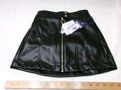 LIMITED BLACK LEATHER SKIRT, SIZE SMALL