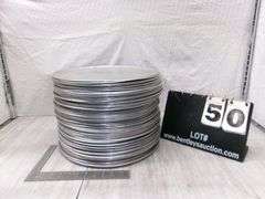 STACK OF PIZZA PANS, 48 QTY