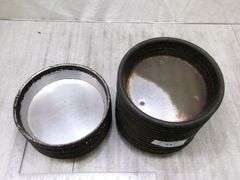 STACK OF SMALL STOVE DRUM COVERS, 27 QTY