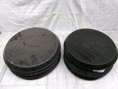 STACK OF LARGE PIZZA PLEEZER PANS, 14 QTY