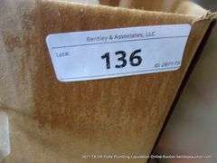 BOX: SLOAN KITS, BOWL WAX, T&S BRASS DRAIN