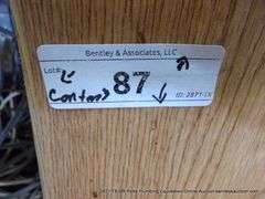 LOT: CONTENTS OF DESK & CONTENTS ON FLOOR