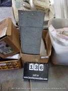 BOX: SLOAN KITS, BOWL WAX, T&S BRASS DRAIN