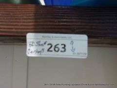 CONTENTS OF SHELVES: TUPPERWARE LIDS, GULF WAX, STICKERS, HAND DÉCOR, GLASS JARS, HEAT BATH