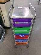 9 DRAWER SHELF ON WHEELS