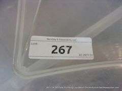 CLEAR POLY TOTE & SMALLER LID