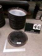 STACK OF LARGE STOVE DRUM COVERS, 34 QTY