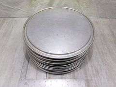 STACK OF PIZZA PANS, QTY 28