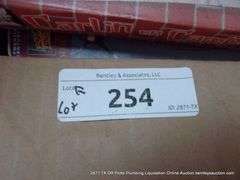 BOX: VARIOUS VHS TAPES & LARGE EMBROIDERY HOOP