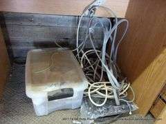 LOT: CONTENTS OF DESK & CONTENTS ON FLOOR