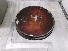 5-STAINLESS STEEL FOOD PANS, ROUND STAINLESS STEEL PAN, 3-VERIFONE P400 W/ WIRES