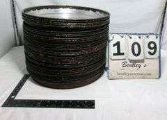 STACK OF LARGE STOVE DRUM COVERS, 36QTY