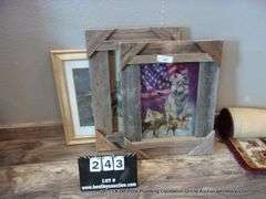 LOT: (3) WOODEN FRAMED PHOTOS