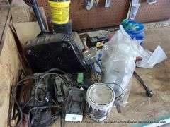 LOT: BATTERIES, NAILS, CLOBBER, ETC